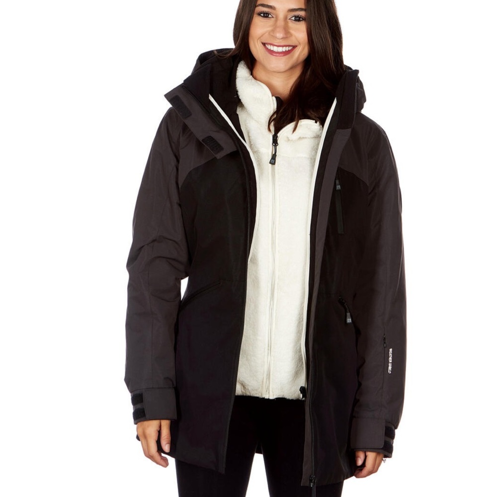 Avalanche Women’s 3-in-1 System Weather Shield Insulated Sherpa Lined Jacket NWT